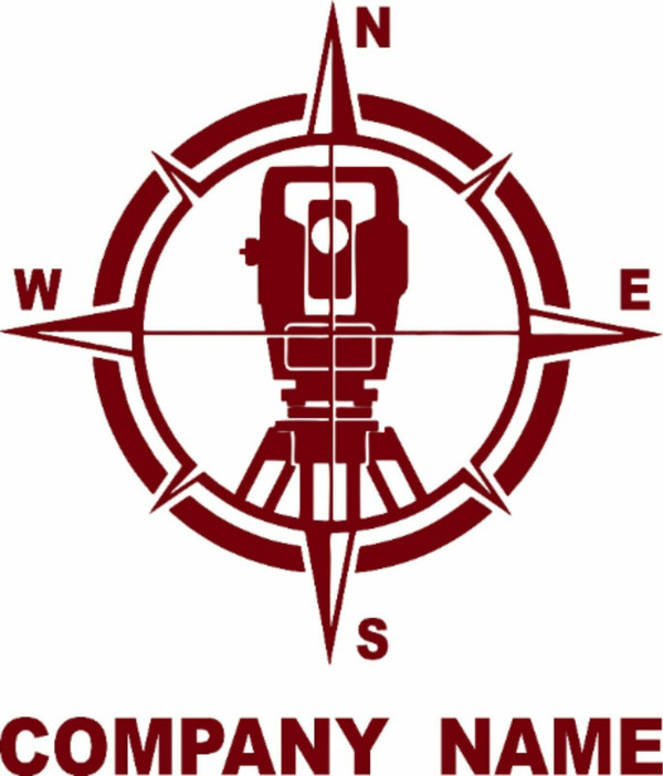 Surveying Land Building Surveyor Construction Transit Theodolite Decal Sticker Red
