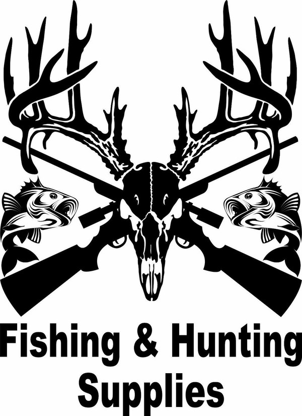Deer Skull Hunting Fishing Custom Text Buck Car Truck Window Vinyl Decal Sticker Black