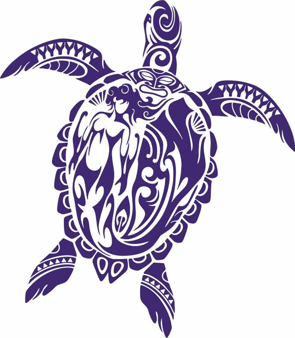 Sea Turtle Mermaid Ocean Tribal Fishing Boat Car Window Vinyl Decal Sticker