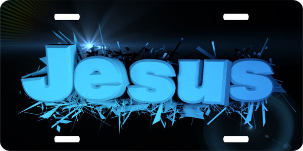 Jesus Christ Christian Savior Cross Lord GOD License Plate Car Truck Tag