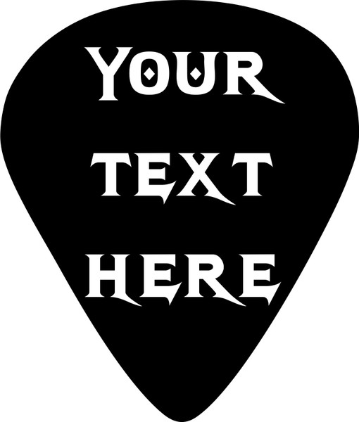 Guitar Pick Custom Name Rock Music Car Truck Window Laptop Vinyl Decal Sticker
