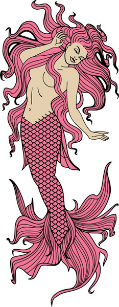 Mermaid Sexy Girl Siren Mythology Tail Car Truck Window Vinyl Decal Sticker