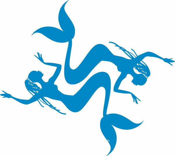 Mermaid Swimming Girls Anchor Fantasy Sea Car Truck Window Vinyl Decal Sticker