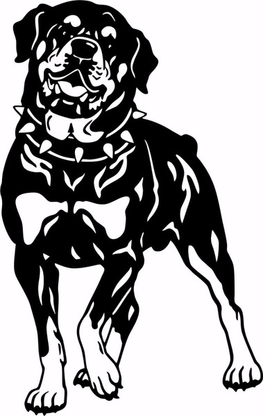 Dog Rottweiler Breed Guard Rottie Rottweil Protection Pet Vinyl Decal Sticker