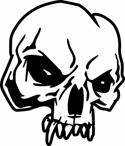 Skull Zombie Skeleton  Car Truck Window Laptop Vinyl Decal Sticker