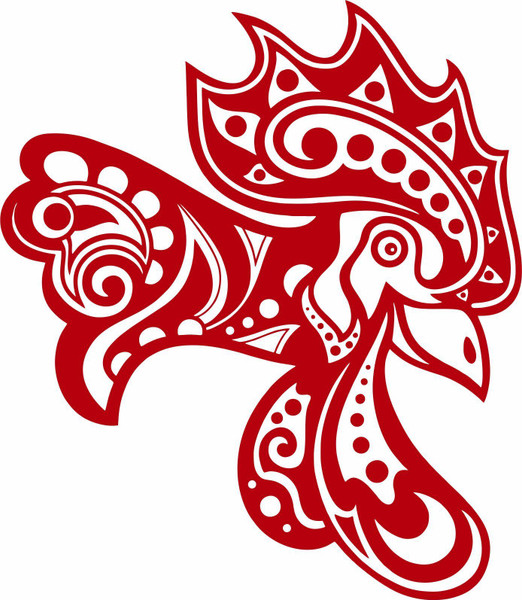 Rooster Tribal Chicken Head Bird Car Truck Window Vinyl Decal Sticker