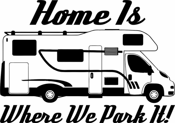 Camping RV Camper Home Road Class C Travel Car Truck Window Vinyl Decal Sticker