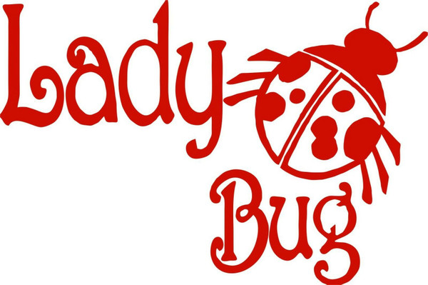 Lady Girl Bug Animal Ladybug Car Truck Window Laptop Vinyl Decal Sticker Red
