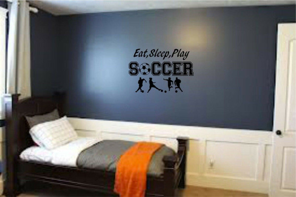 Soccer Ball Sports Teen Kids Boys Girls Room Wall Home Decor Mural Vinyl Decal