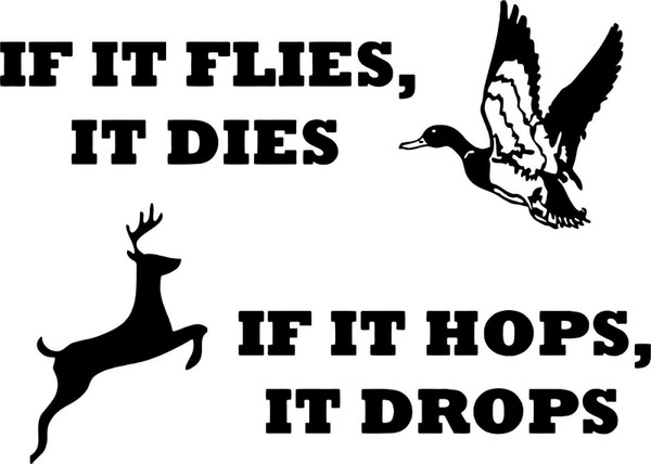 Duck Deer Buck Hunter Hunting Funny Car Truck Window Laptop Vinyl Decal Sticker Black Duck Deer Buck Hunter Hunting Funny Car Truck Window Laptop Vinyl Decal Sticker Black
