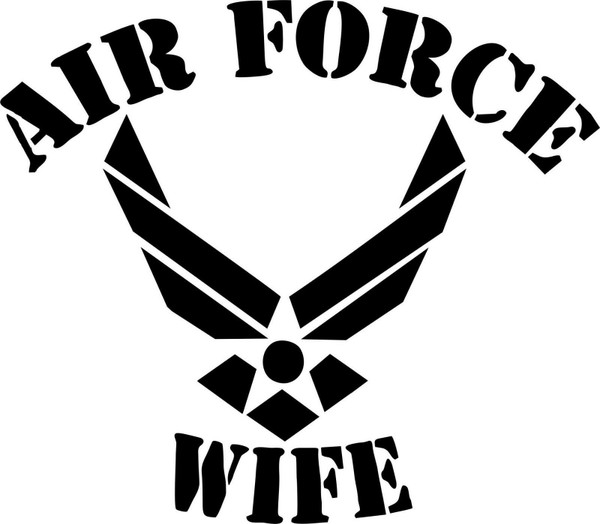 Military Air Force Wife Soldier Car Truck Window Laptop Vinyl Decal Sticker