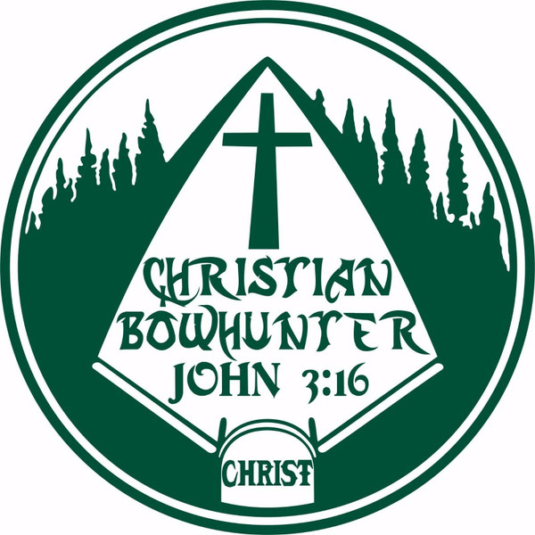 Christian Christ Cross Bow Hunting Arrow Car Truck Window Vinyl Decal Sticker Green