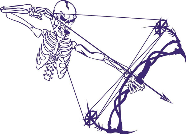 Skeleton Bow Arrow Hunter Skull Hunting Car Truck Window Vinyl Decal Sticker Skeleton Bow Arrow Hunter Skull Hunting Car Truck Window Vinyl Decal Sticker