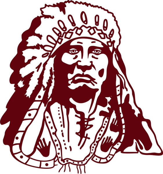 Indian Native American Chief Western Car Truck Window Vinyl Decal Sticker Red