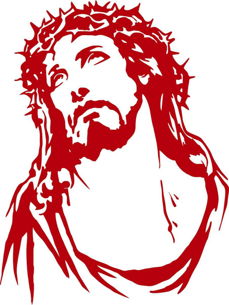Jesus Christ Christian Lord GOD Car Boat Truck Laptop Window Vinyl Decal Sticker Red Jesus Christ Christian Lord GOD Car Boat Truck Laptop Window Vinyl Decal Sticker Red