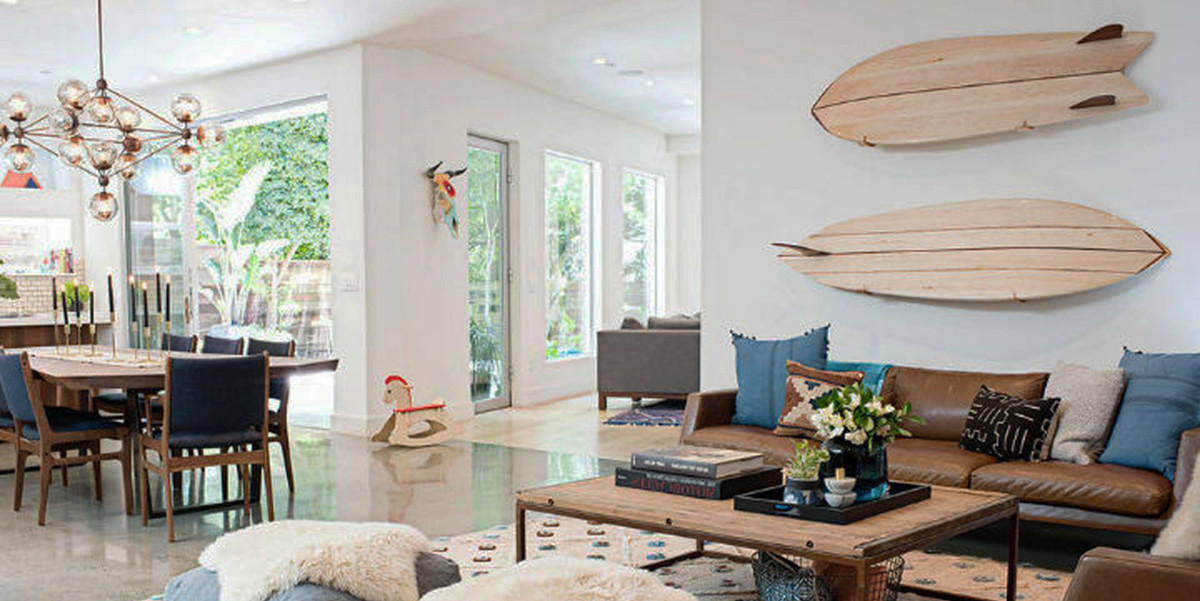 Handmade surfboard paddle board wall racks by Hawaiian Gun Rack