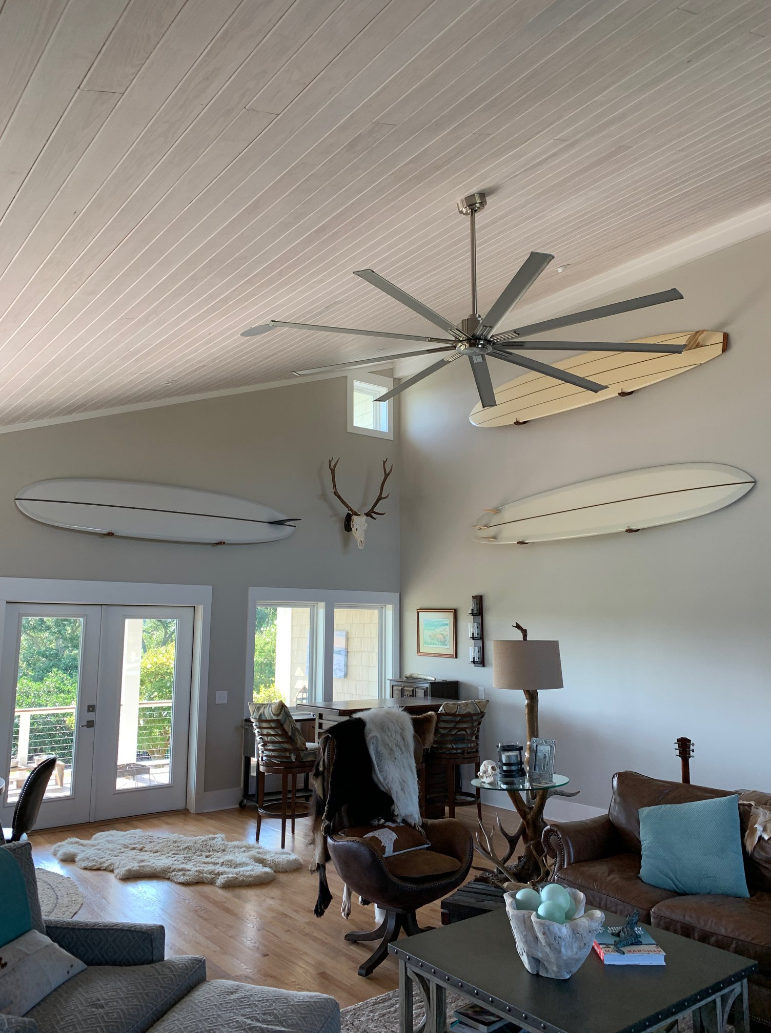 Handmade surfboard paddle board wall racks by Hawaiian Gun Rack