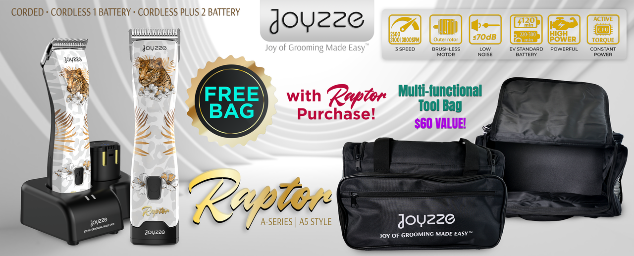 Raptor Banner free bag promo