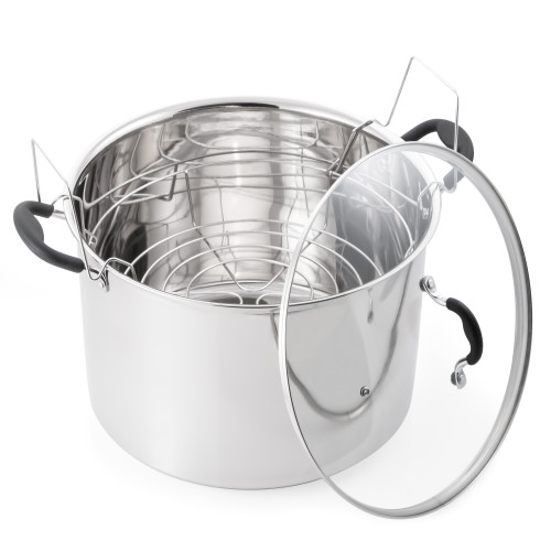 McSunley 12-Quart All Purpose Prep And Canning Bowl, Stainless Steel