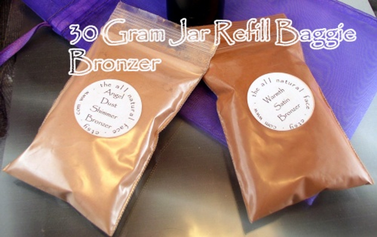 Vegan Large Refill Baggies for 30 Gram Jars of Bronzer