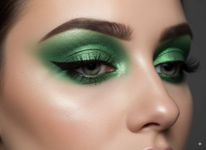 Long Wear Cream Vegan Mineral Eye Shadow - Peacock Green Long Wear Cream Vegan Mineral Eye Shadow - Peacock Green