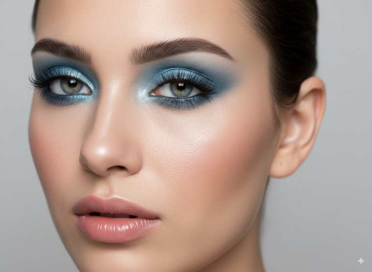 Long Wear Cream Vegan Mineral Eye Shadow - Blue Ice Long Wear Cream Vegan Mineral Eye Shadow - Blue Ice