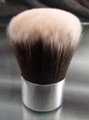 Vegan Kabuki Brush Silver Tipped