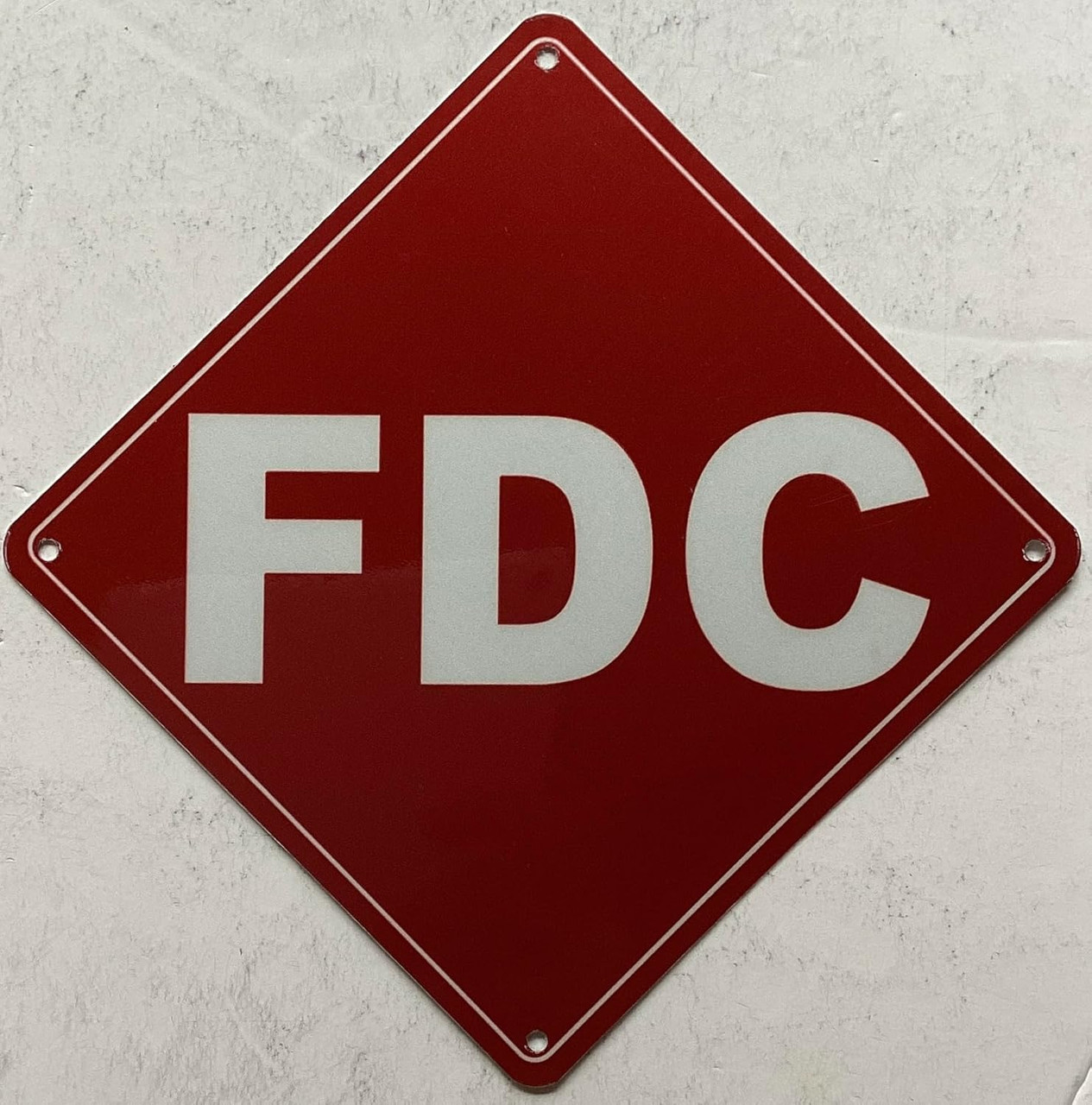 FDC SIGN FIRE DEPARTMENT CONNECTION SIGN