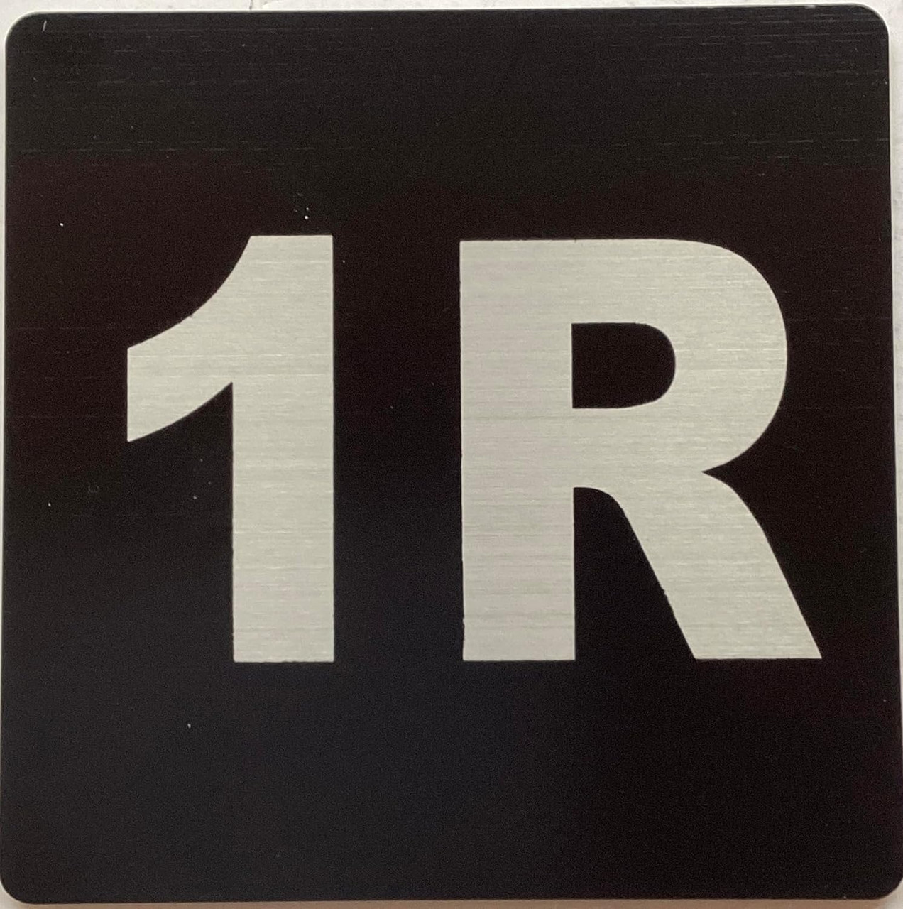 Apartment number 1R sign - UNIT NUMBER 1R SIGN/SUITE 1R SIGN (BLACK ...