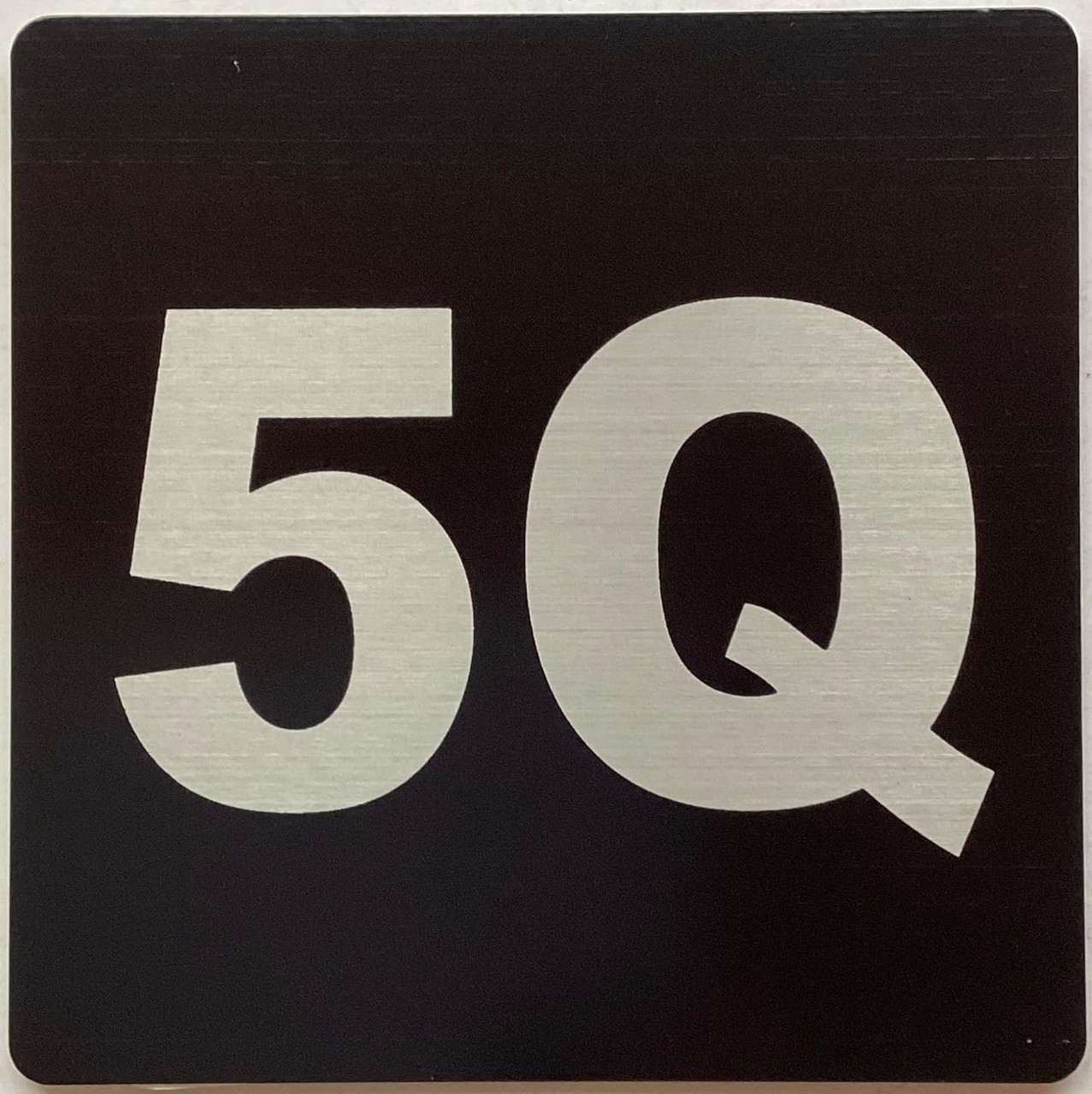 Apartment number 5Q sign - UNIT NUMBER 5Q SIGN/SUITE 5Q SIGN (BLACK ...