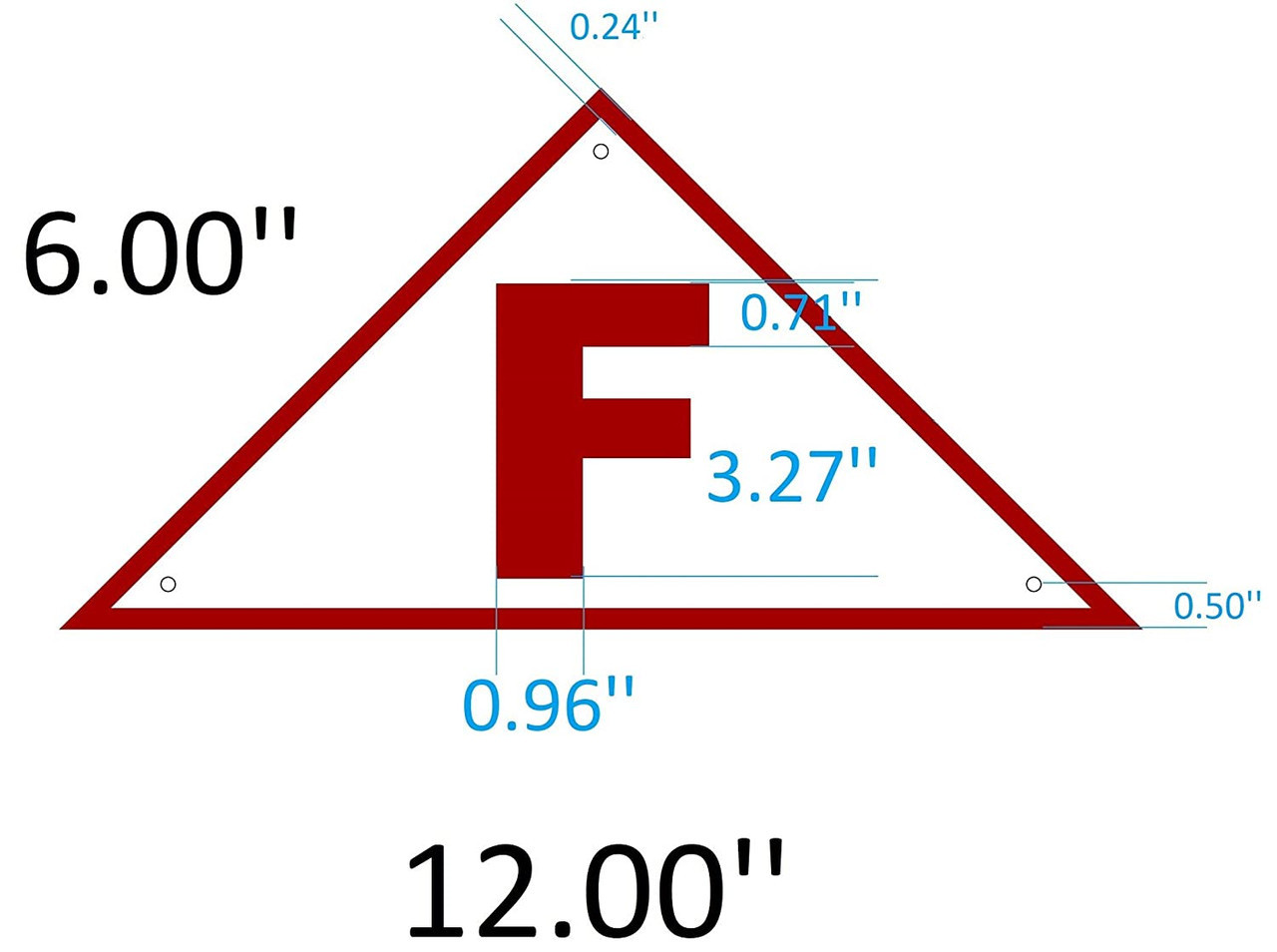 Triangular Large Building Sign State Truss Construction Sign - F Triangular