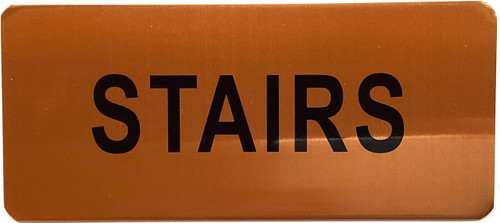 GOLD FLOOR NUMBER SIGN, aluminum, Size 5x8 inch The Gold Mountain Line