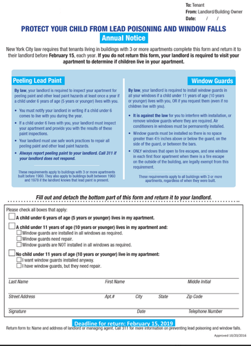 Windows guard and lead paint notice 2022 English/ Spanish
