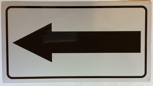 Construction site arrow left Sign Construction site arrow left Sign