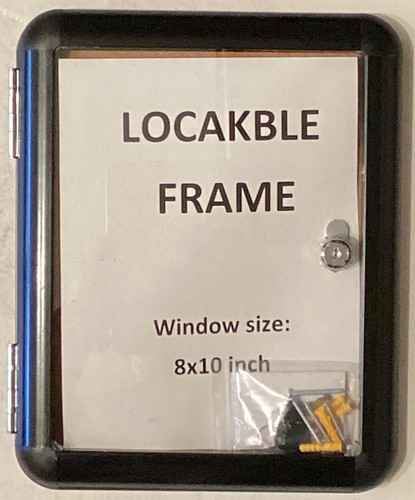 Indoor Enclosed Bulletin Board Cabinet - Bulletin Board Lockable Display Frame