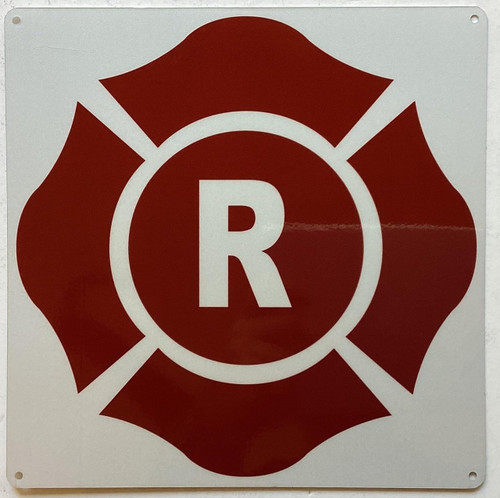 R Roof Floor Truss Construction Sign, R truss Sign