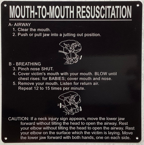 Mouth to mouth resuscitation SIGN