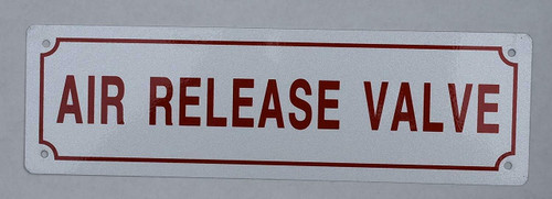 AIR Relief Valve Sign