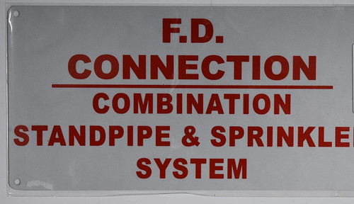 FDC Combination Sprinkler and Standpipe Sign
