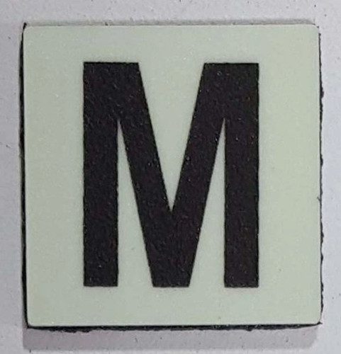 Glow in dark Number M sign The Liberty Line Glow in dark Number M sign The Liberty Line