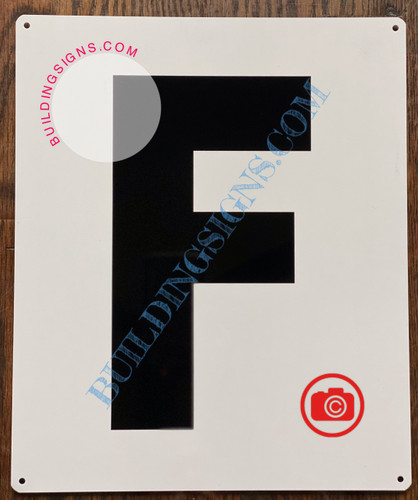 LETTER F SignWHITE