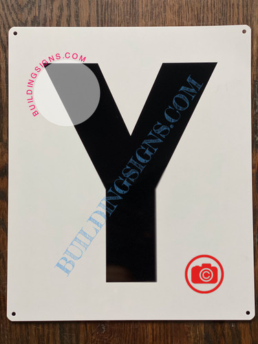 LETTER Y SignWHITE