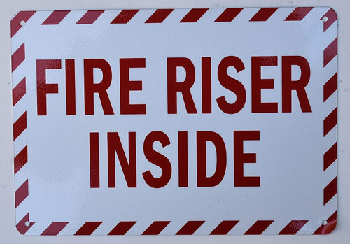 FIRE Riser Inside Sign