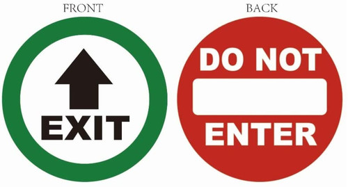 EXIT / DO NOT Enter Sticker Window Sticker Decal Sign