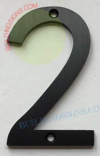 Apartment  number 2 sign