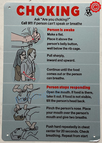 CHOKING POSTER SignRestaurant CHOKING POSTER SIGN CHOKING POSTER SignRestaurant CHOKING POSTER SIGN
