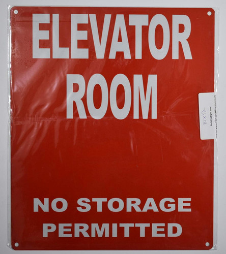 Elevator Room Sign