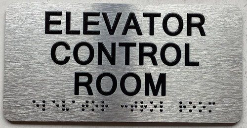 ELEVATOR CONTROL ROOM SIGN