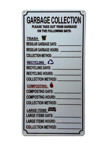 hpd garbage collection sign hpd garbage collection sign