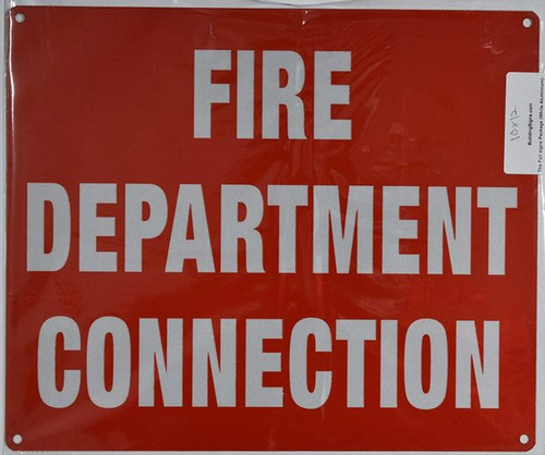 FIRE Department Connection Sign FIRE Department Connection Sign